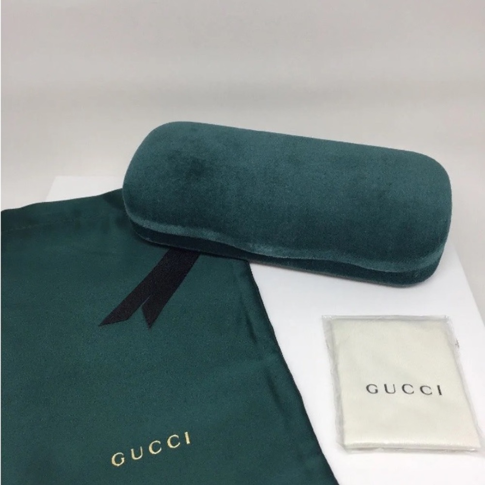 COPY - Gucci velvet hard shell sunglass or eyeglass case. New.
